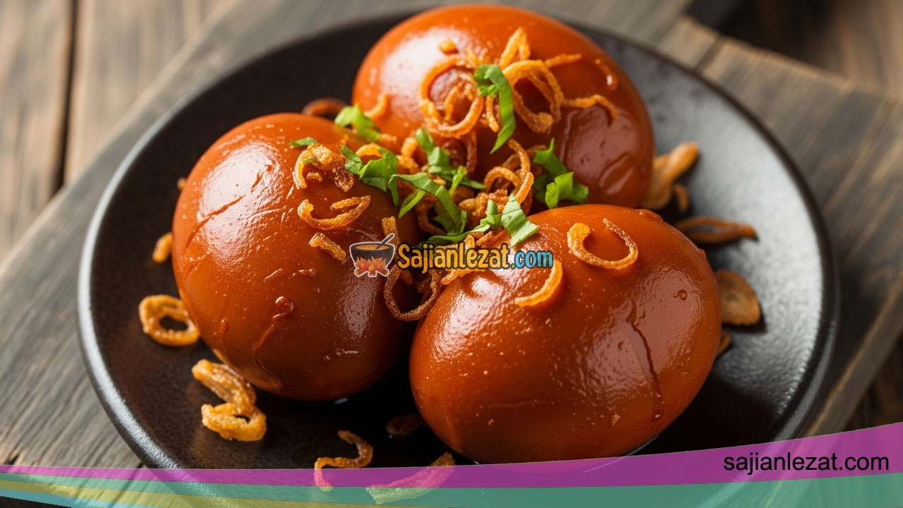 Resep Telur Bacem Warna Cantik Bumbu Meresap